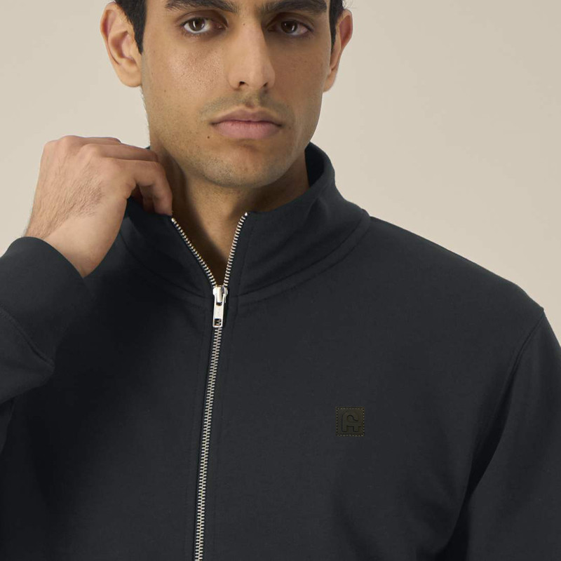 Sudadera Atlas: Roka Zip (Black)