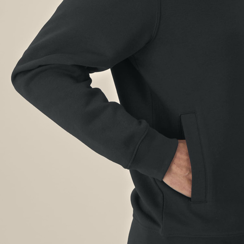 Sudadera Atlas: Roka Zip (Black)