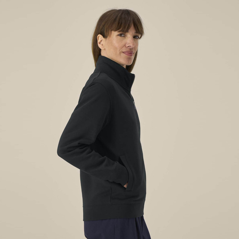 Sudadera Atlas: Roka Zip (Black)