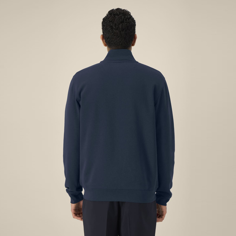 Sudadera Atlas: Roka Zip (French Navy)