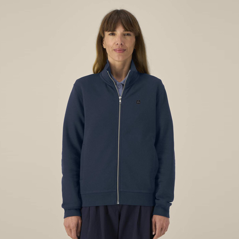 Sudadera Atlas: Roka Zip (French Navy)