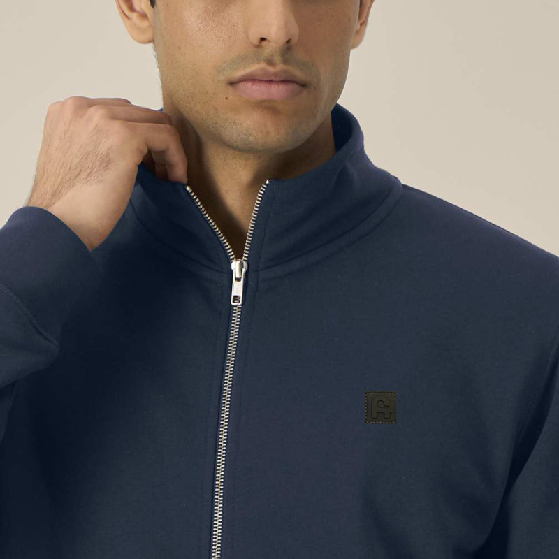 Sudadera Atlas: Roka Zip (French Navy)
