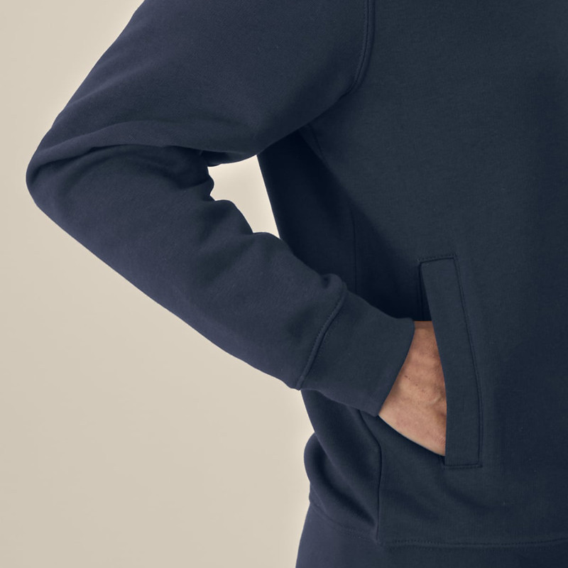 Sudadera Atlas: Roka Zip (French Navy)