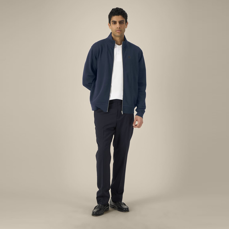 Sudadera Atlas: Roka Zip (French Navy)