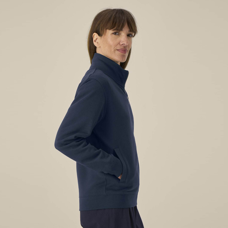 Sudadera Atlas: Roka Zip (French Navy)