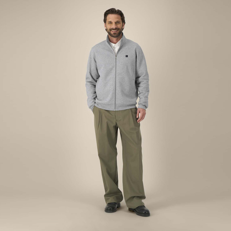 Sudadera Atlas: Roka Zip (Heather Grey)