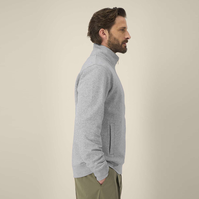 Sudadera Atlas: Roka Zip (Heather Grey)