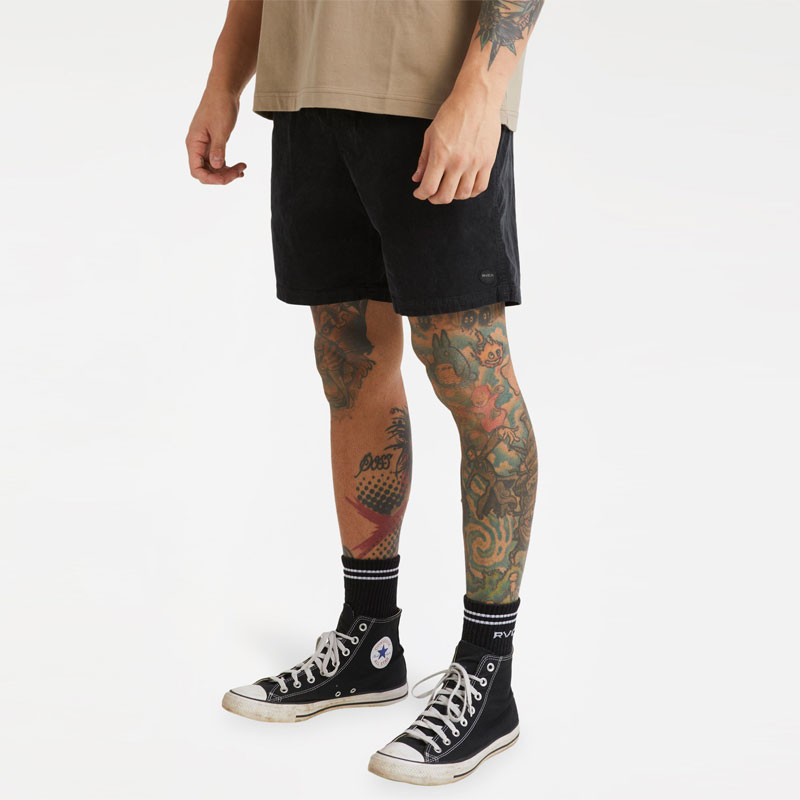 Bermuda RVCA: Escape Elastic Cord Short II (Black)