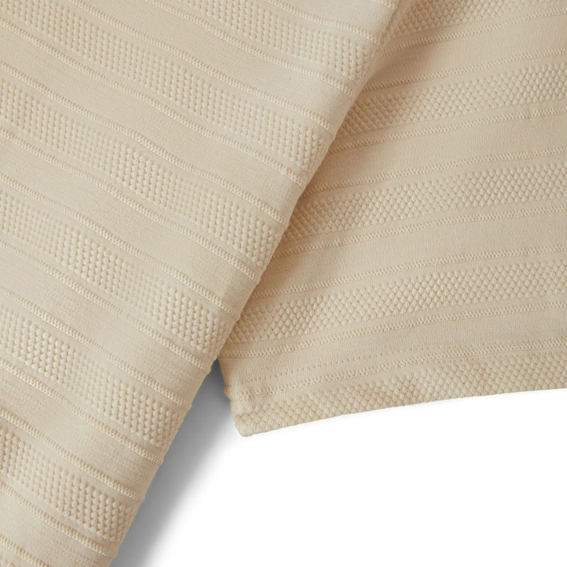 Polo Brixton: Theo Jacquard SS Polo (Cream)