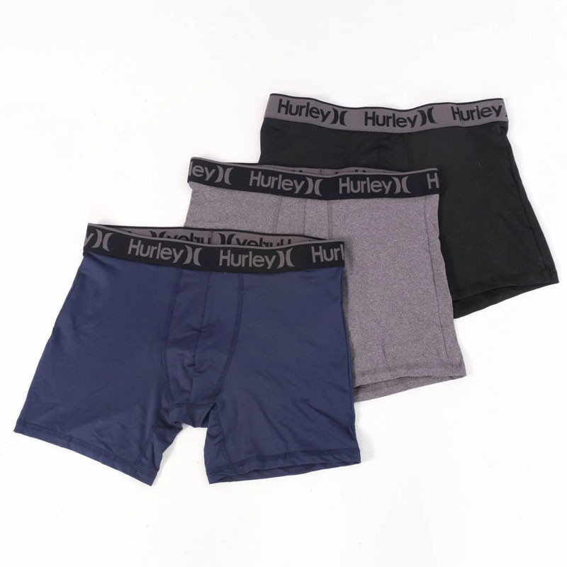 Boxer Hurley: M Underwear 3Pk Boxer (Mix Color)