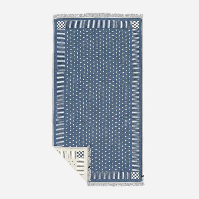Toalla Slowtide: Shogun Driftweave Turkish Towel (Indigo)