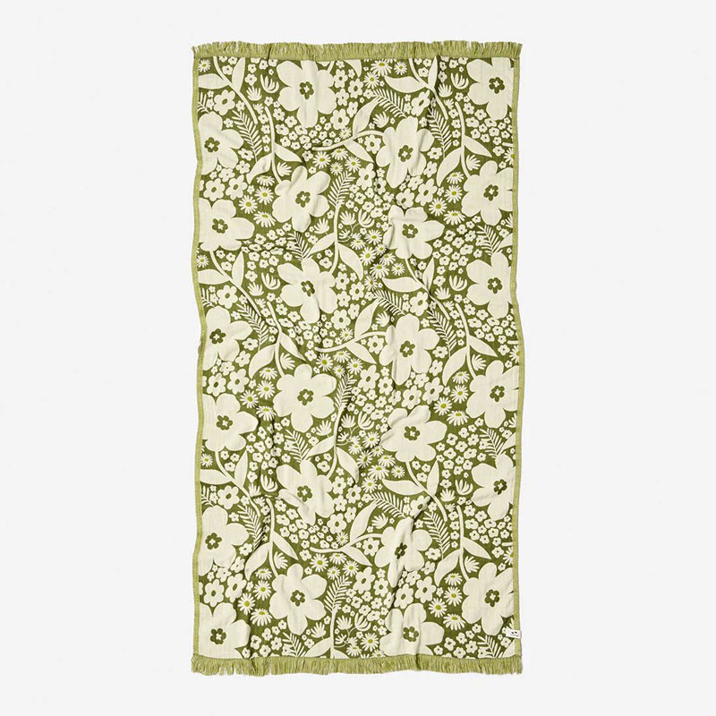Toalla Slowtide: Frankee Driftweave Turkish Towel (Avocado)