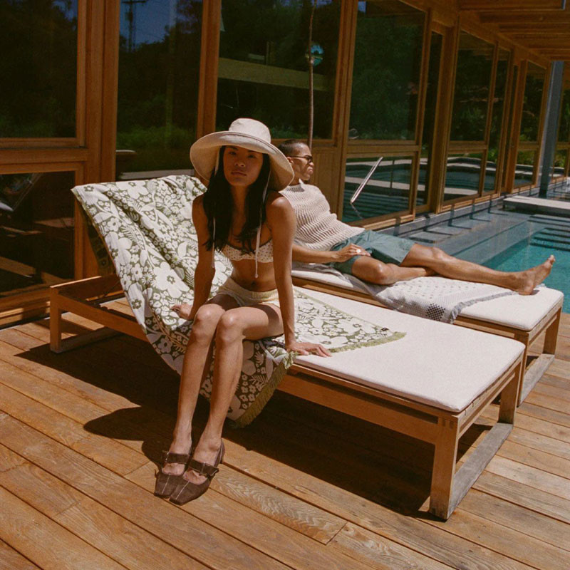 Toalla Slowtide: Frankee Driftweave Turkish Towel (Avocado)