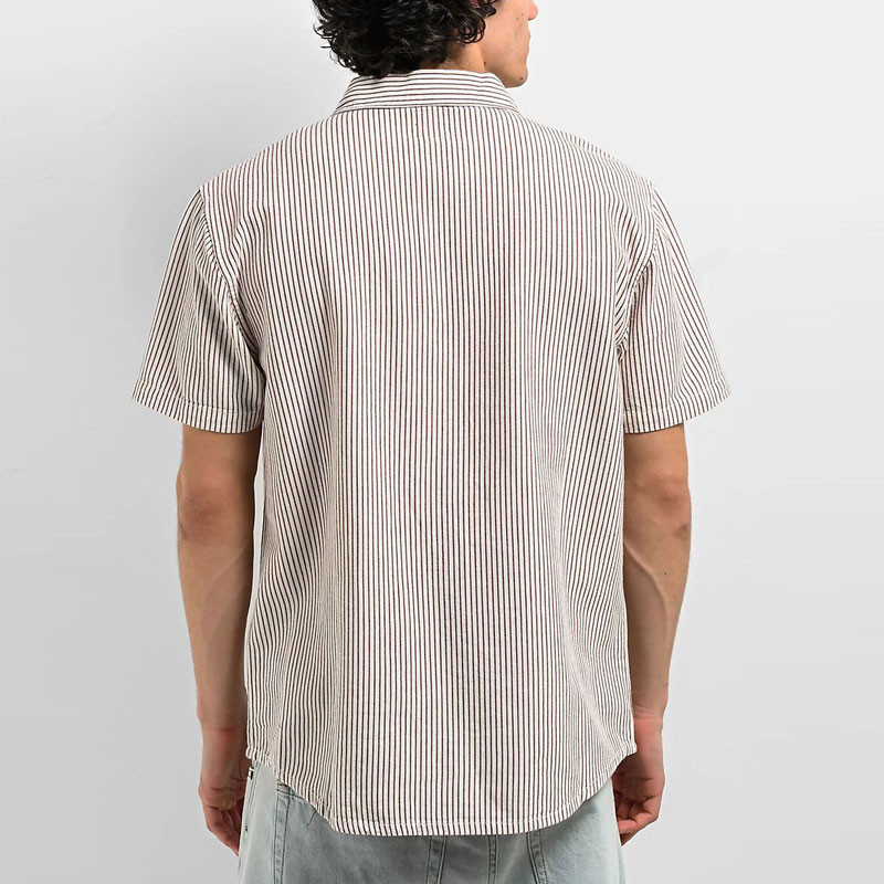 Camisa RVCA: Dayshift Stripe II SS (Natural)