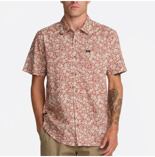 Camisa RVCA: Botanical SS (Rawhide)