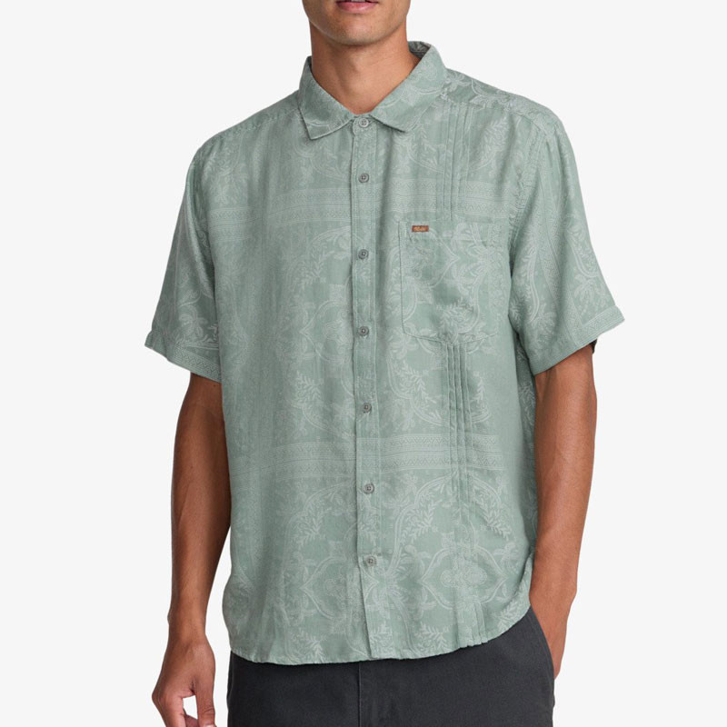 Camisa RVCA: Mellowist SS (Jade)