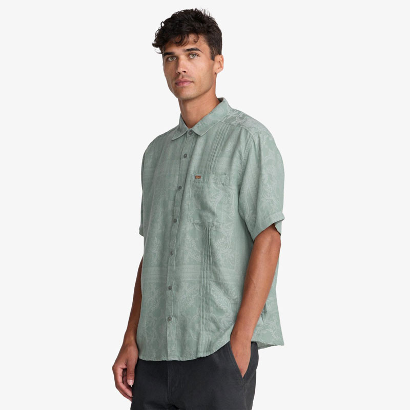 Camisa RVCA: Mellowist SS (Jade)