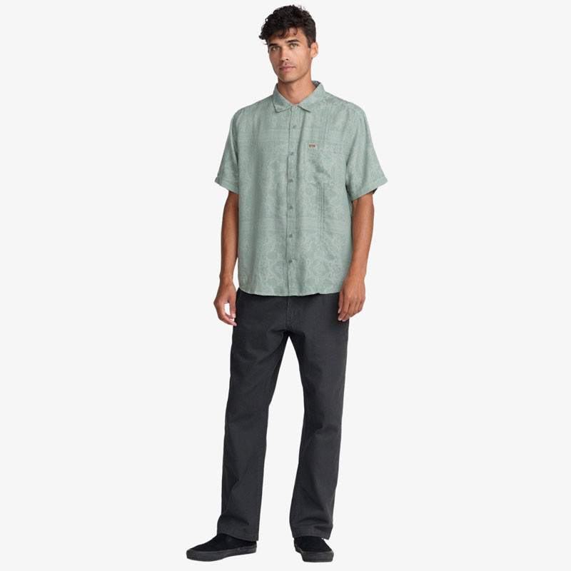 Camisa RVCA: Mellowist SS (Jade)