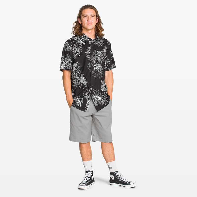 Bermuda Volcom: Frckn Mdn Strch Sht 21 (Tower Grey)