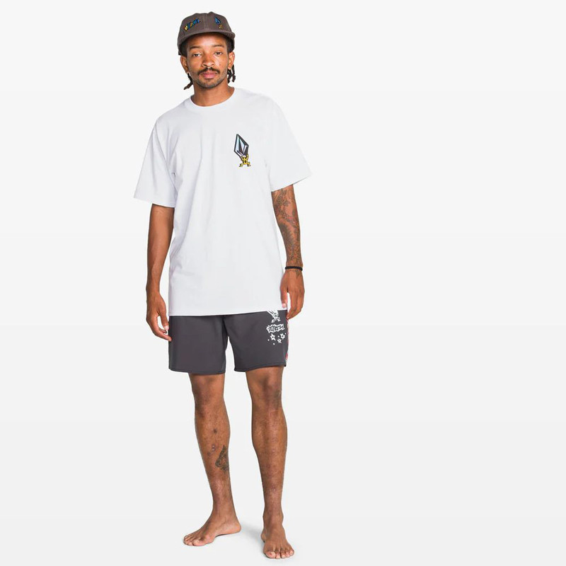 Camiseta Volcom: Star Shields Exp SS Tee (White)