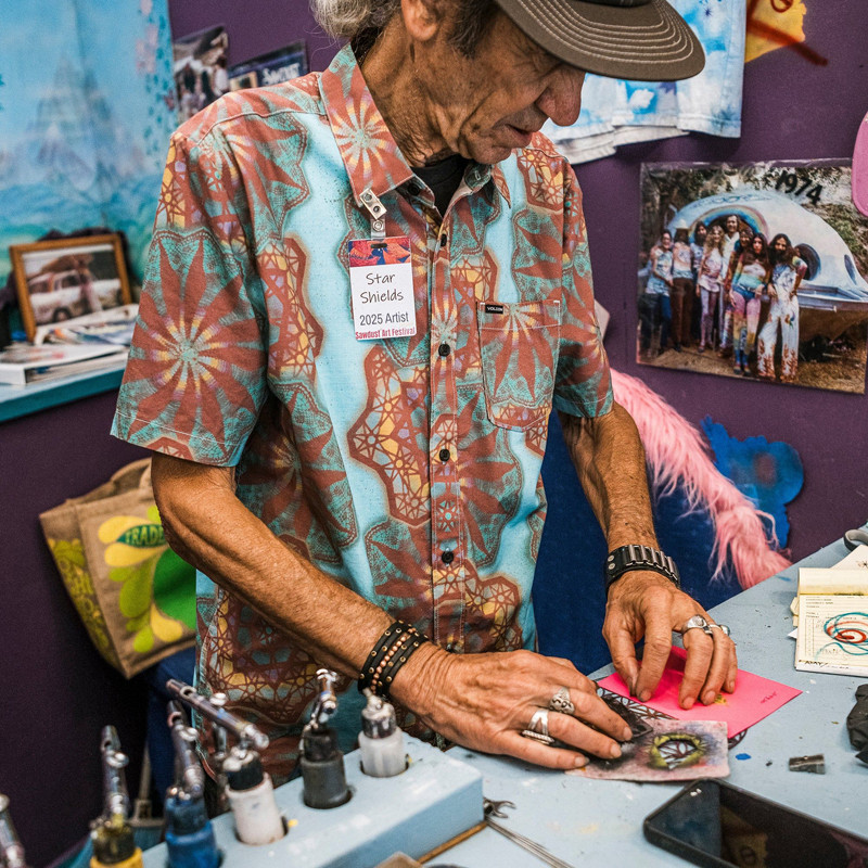 Camisa Volcom: Star Shields Fa SS (Castlerock)