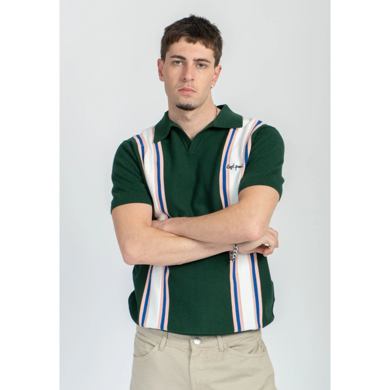 Polo Kaotiko: Lost Point Polo Shirt (Green Ivory)