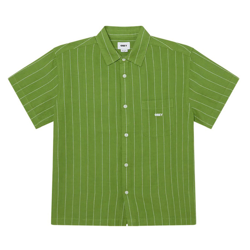 Camisa Obey: Joe Woven (Piquant Green Multi)