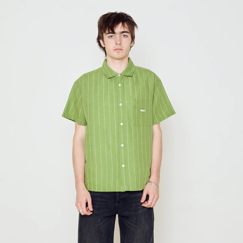 Camisa Obey: Joe Woven (Piquant Green Multi)