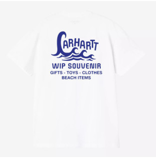 Camiseta Carhartt WIP: SS Waves T-Shirt (White)