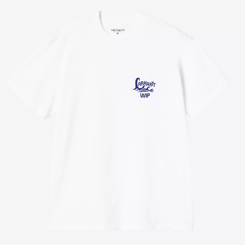 Camiseta Carhartt WIP: SS Waves T-Shirt (White)