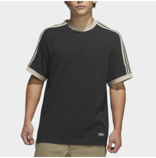 Camiseta Adidas: Fsbs Ringer Tee (Black Khaki)