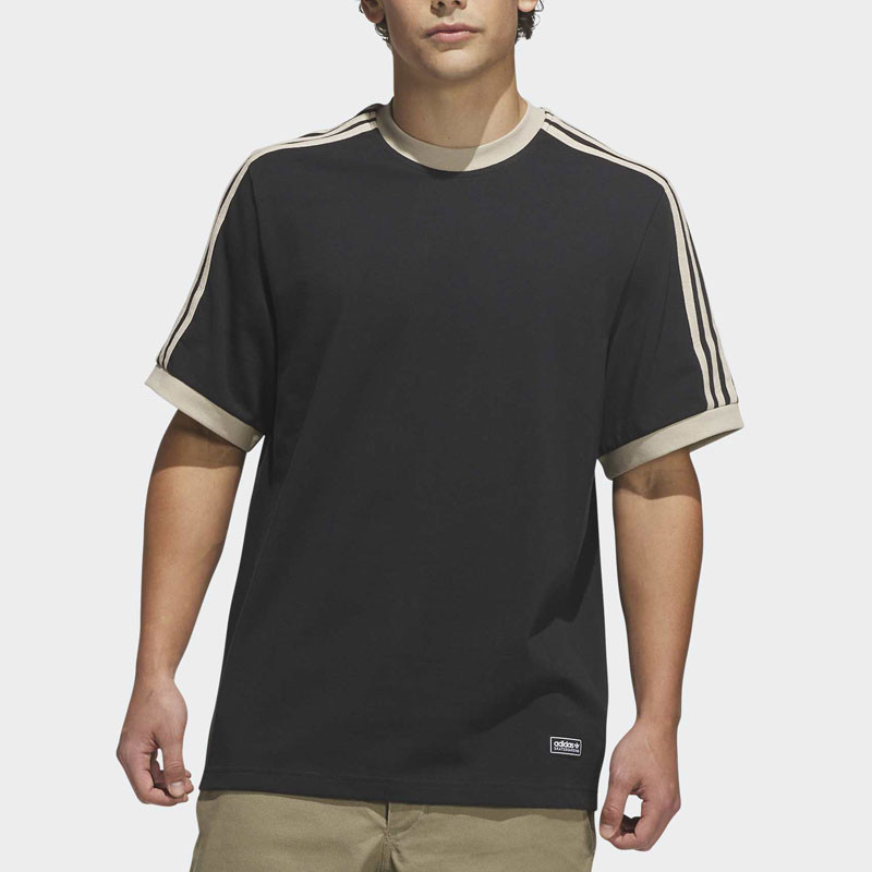 Camiseta Adidas: Fsbs Ringer Tee (Black Khaki)