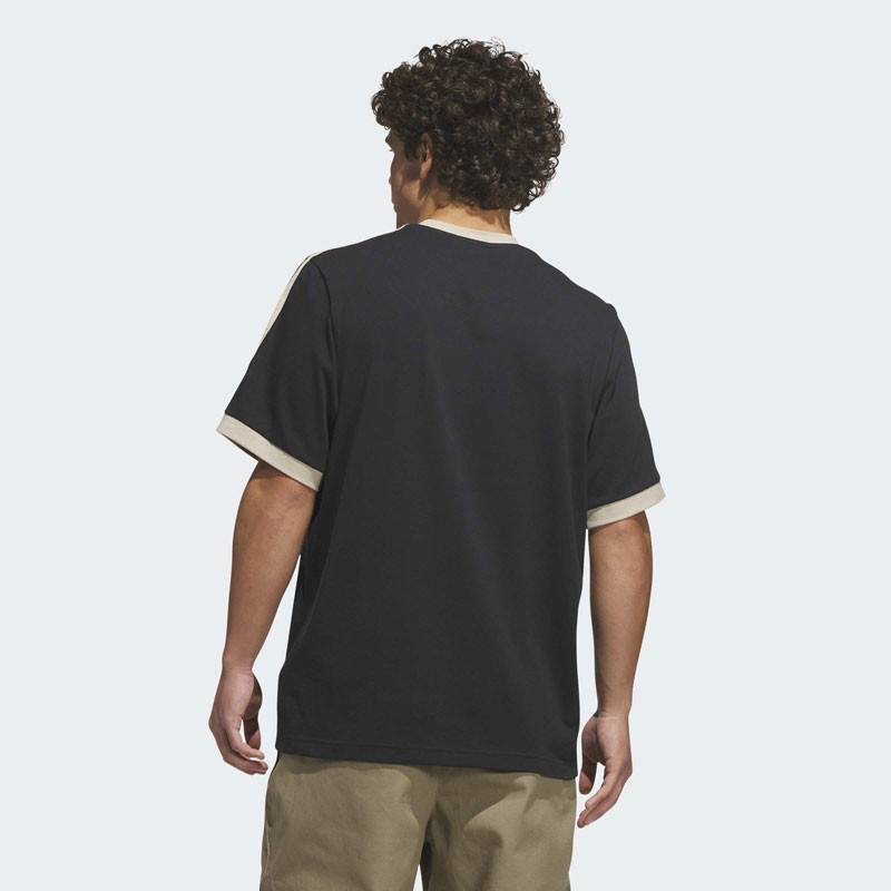 Camiseta Adidas: Fsbs Ringer Tee (Black Khaki)