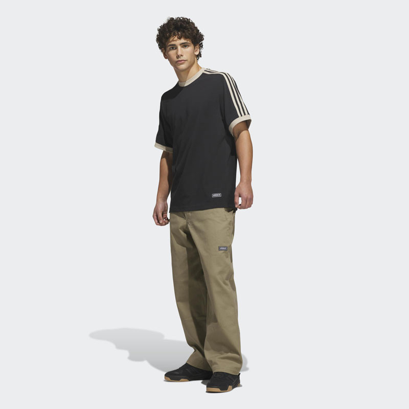 Camiseta Adidas: Fsbs Ringer Tee (Black Khaki)