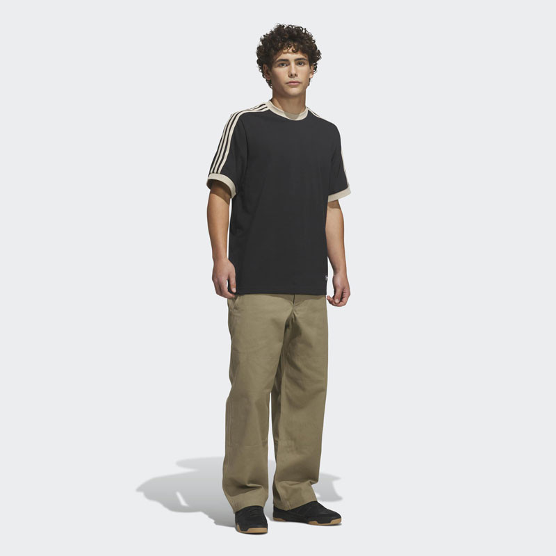 Camiseta Adidas: Fsbs Ringer Tee (Black Khaki)