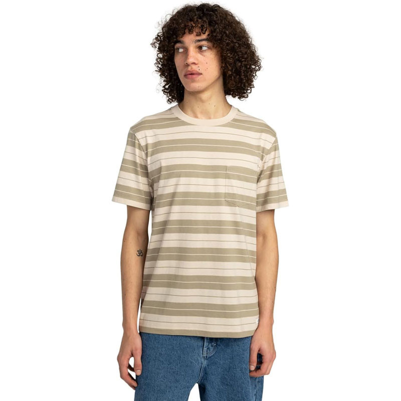 Camiseta Element: Icon Label Pkt (Oat Milk/Aluminium)