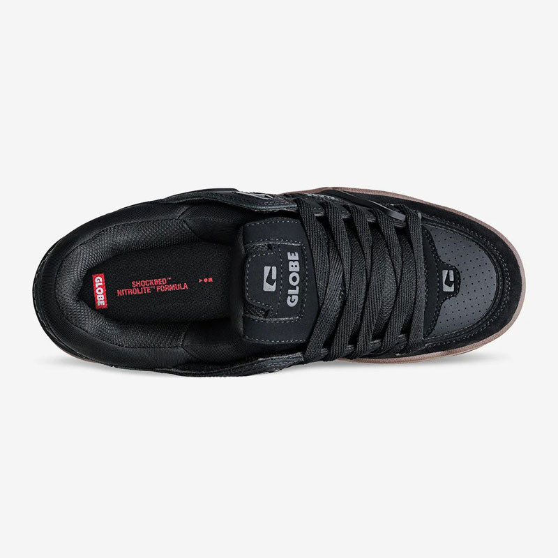 Zapatillas Globe: Fusion (Black Tobacco Gum)