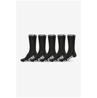 Calcetines Globe: Blackout Hi Crew Sock 5 Pack (Black Black)