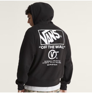 Sudadera Vans: Stacked Hi Pullover (Black White)