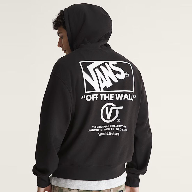 Sudadera Vans: Stacked Hi Pullover (Black White)