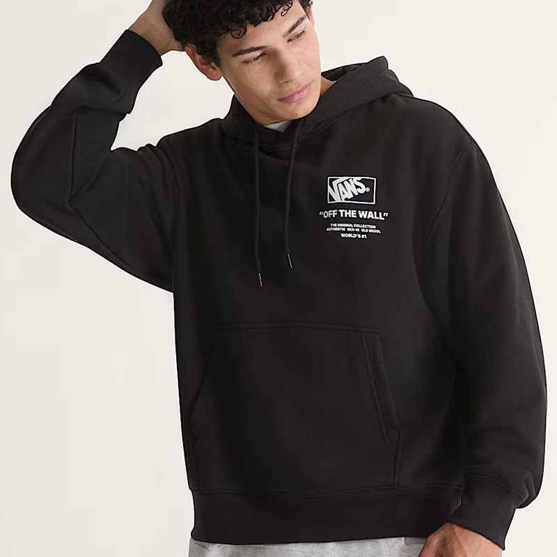 Sudadera Vans: Stacked Hi Pullover (Black White)