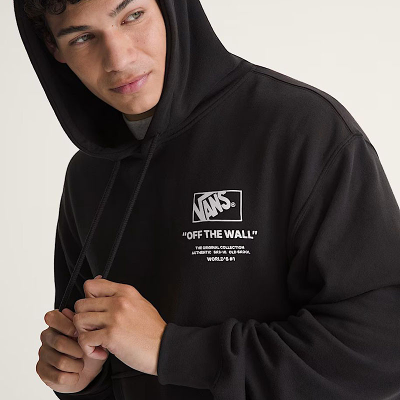 Sudadera Vans: Stacked Hi Pullover (Black White)