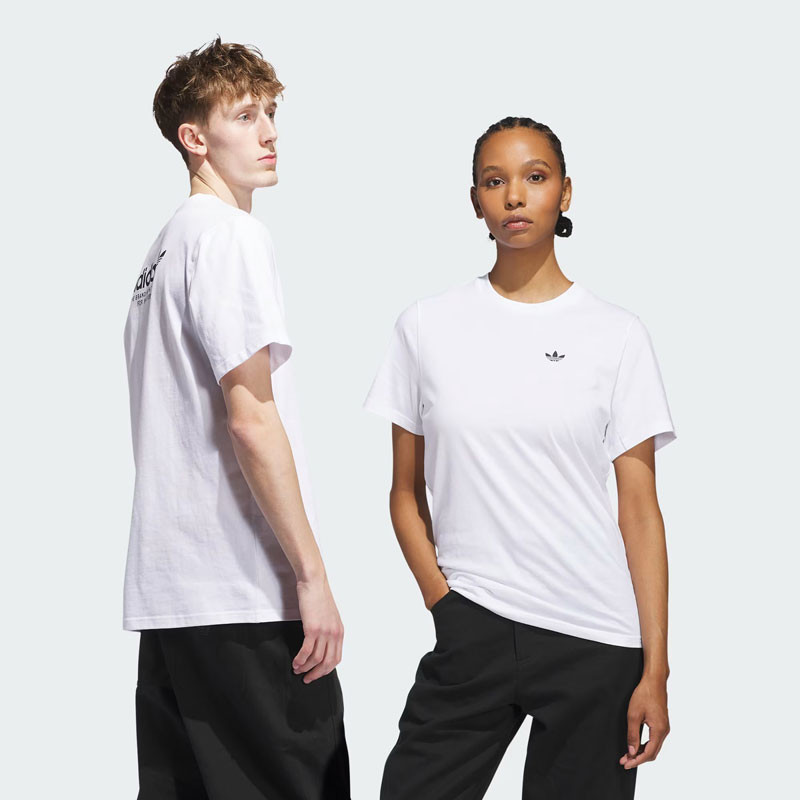 Camiseta Adidas: 4.0 Logo Tee (White)