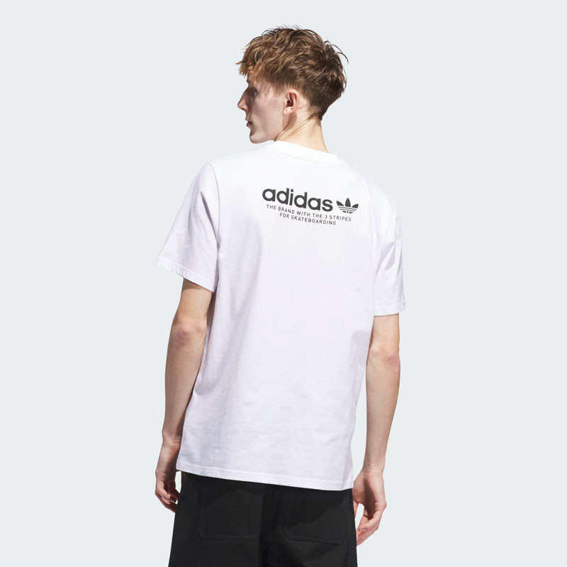 Camiseta Adidas: 4.0 Logo Tee (White)