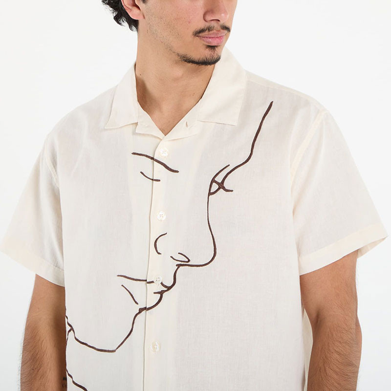Camisa Obey: Frances Woven (Unbleached Multi)