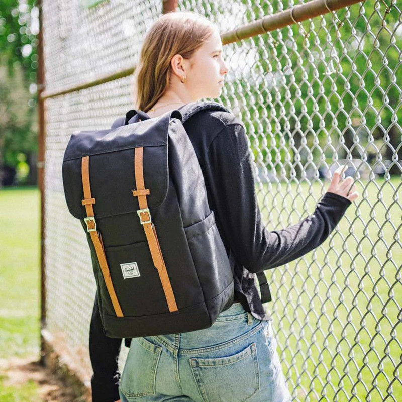 Mochila Herschel: Retreat Backpack (Black)