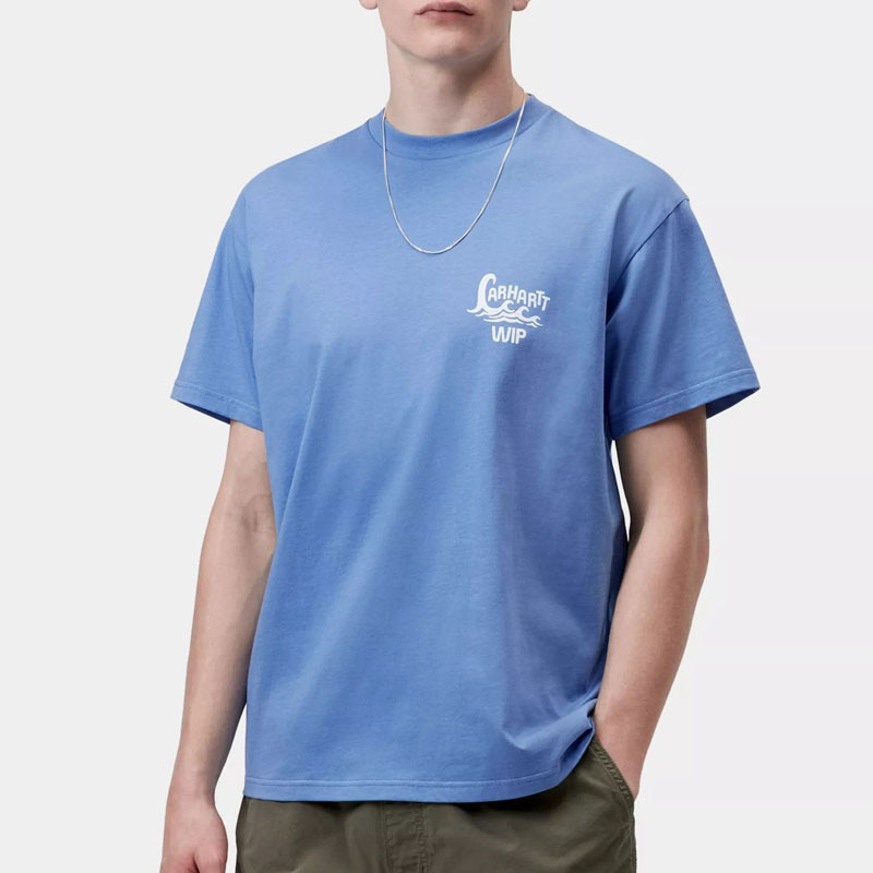 Camiseta Carhartt WIP: SS Waves T-Shirt (Curacao)