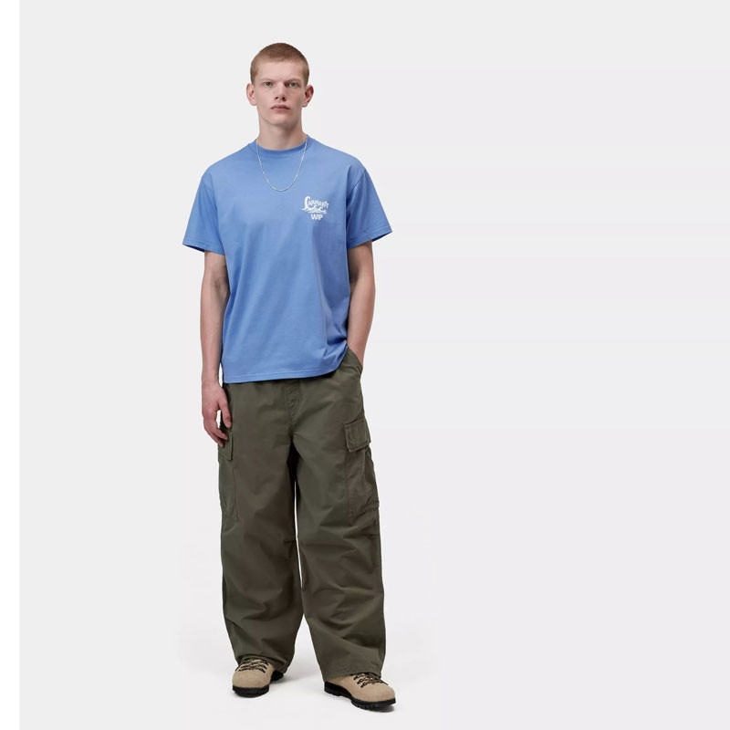 Camiseta Carhartt WIP: SS Waves T-Shirt (Curacao)