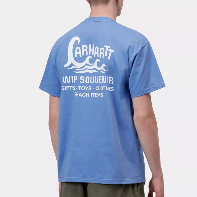 Camiseta Carhartt WIP: SS Waves T-Shirt (Curacao)