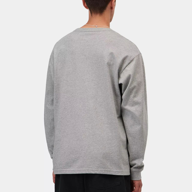 Camiseta Carhartt WIP: LS Chase T-Shirt (Grey Heather Gold)
